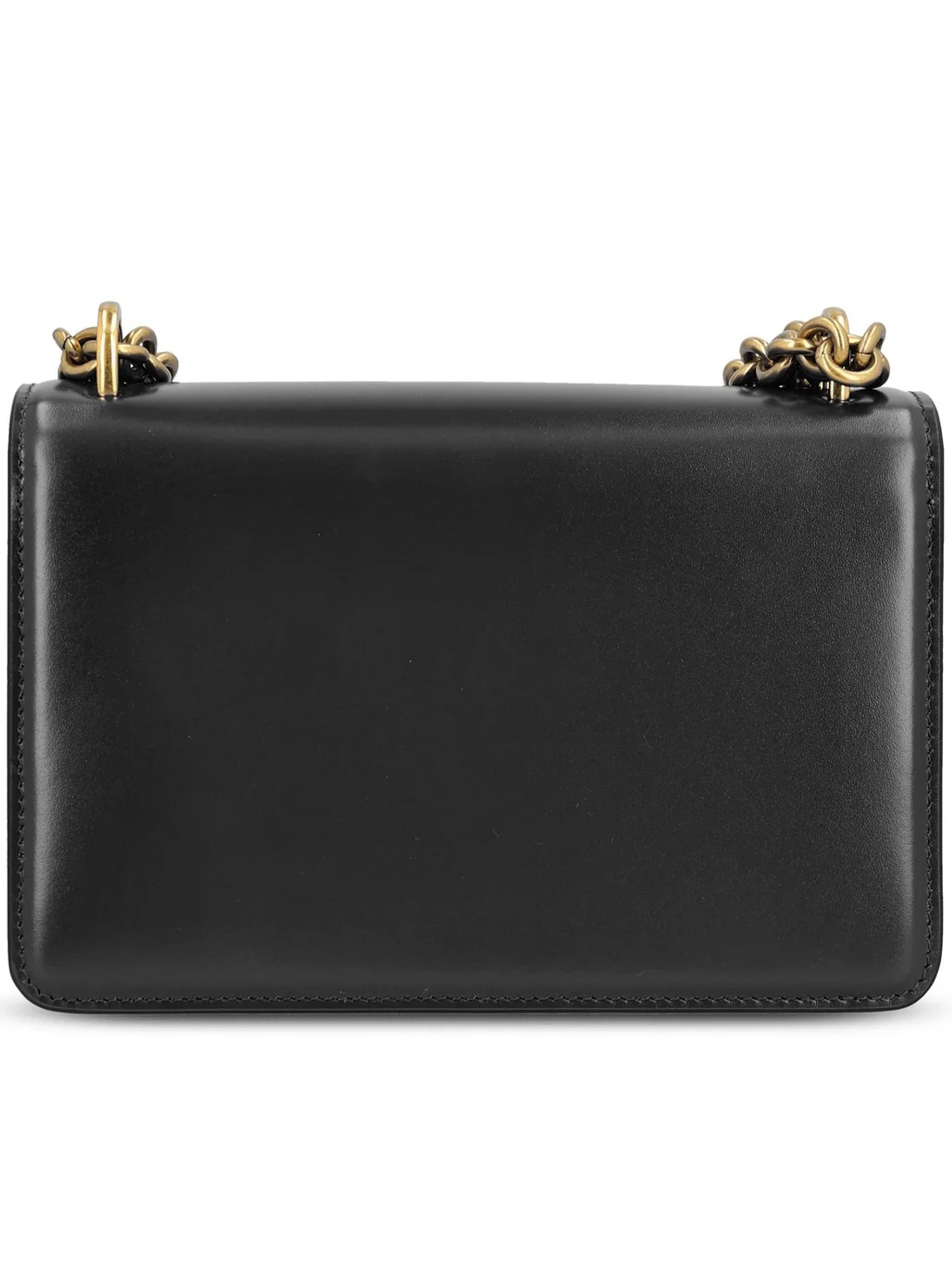 Vain Small Structured Metallic Logo Bag
