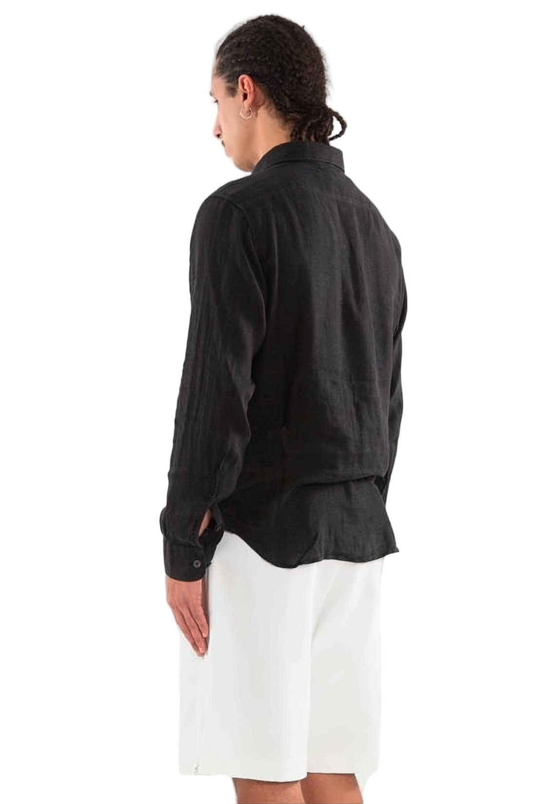 Relaxed Fit Long-Sleeve Linen Shirt