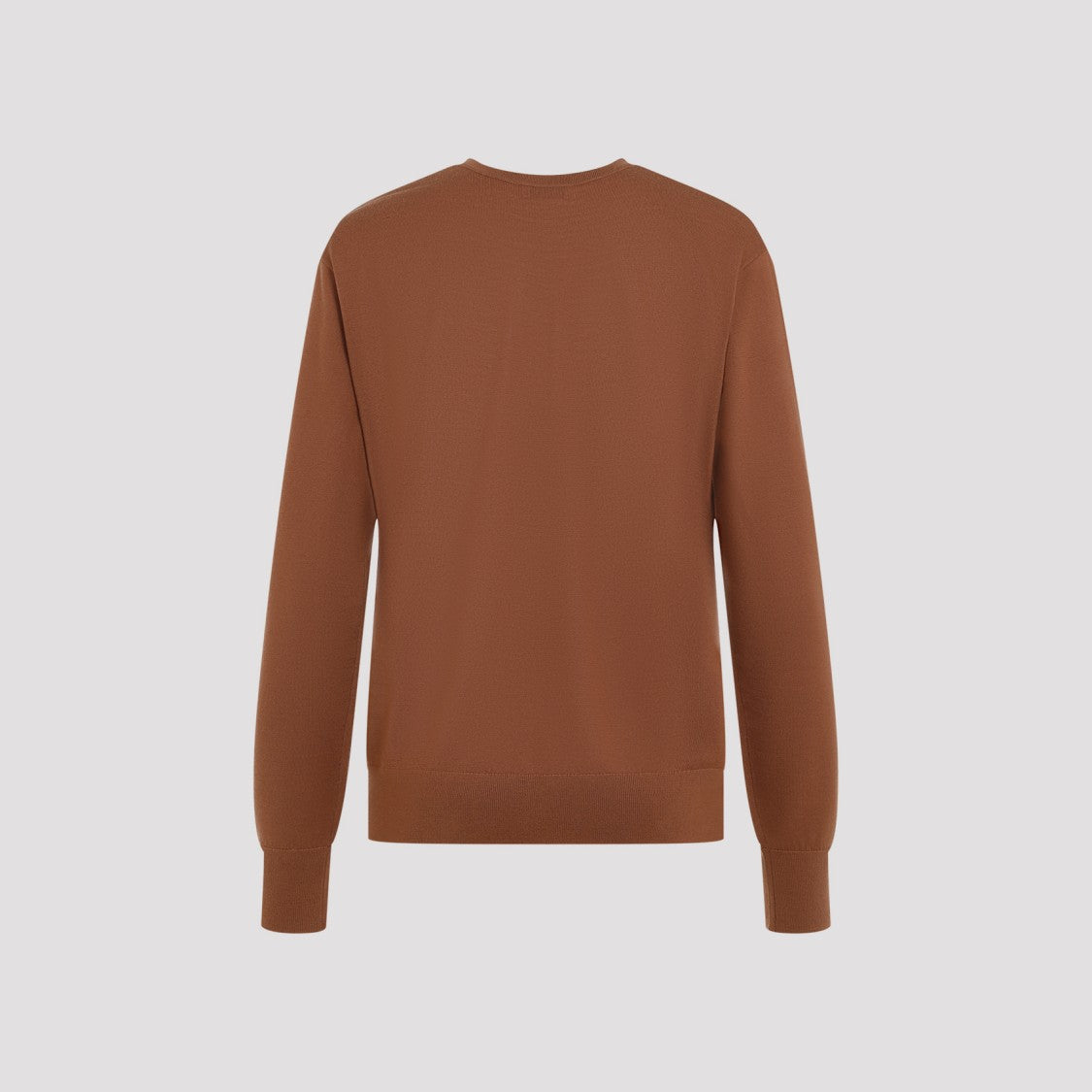 Merino Wool Sweater with V-Neck and Fit