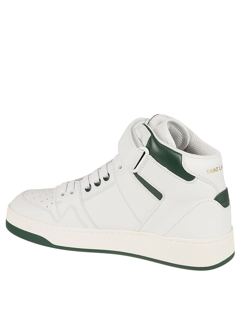 High-Top Sneakers With Smooth Leather Upper