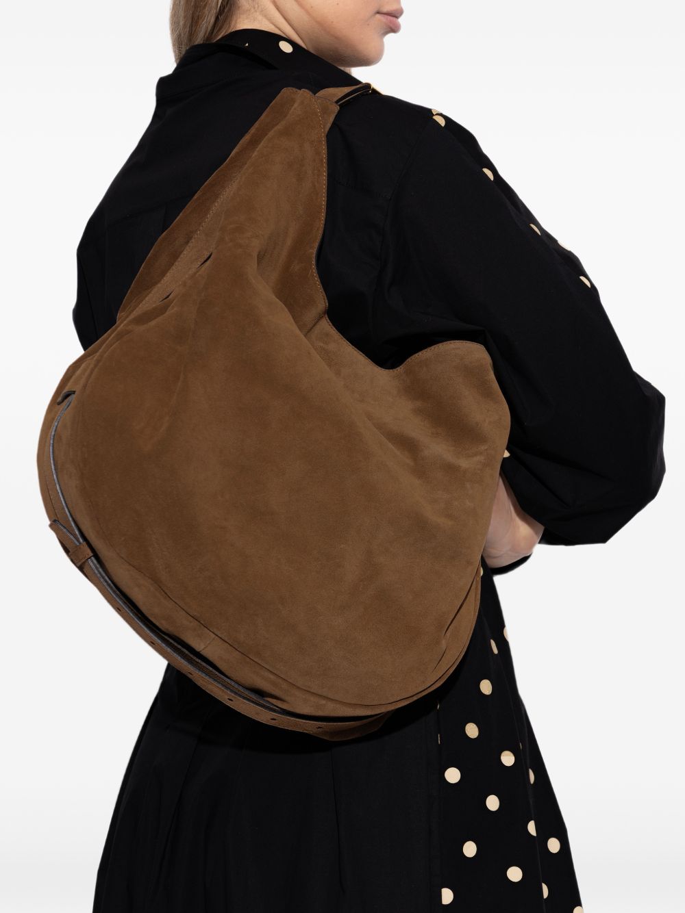 Slouchy Suede-Like Bag