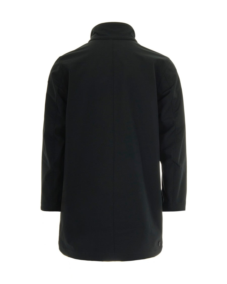 High Collar Black Jacket