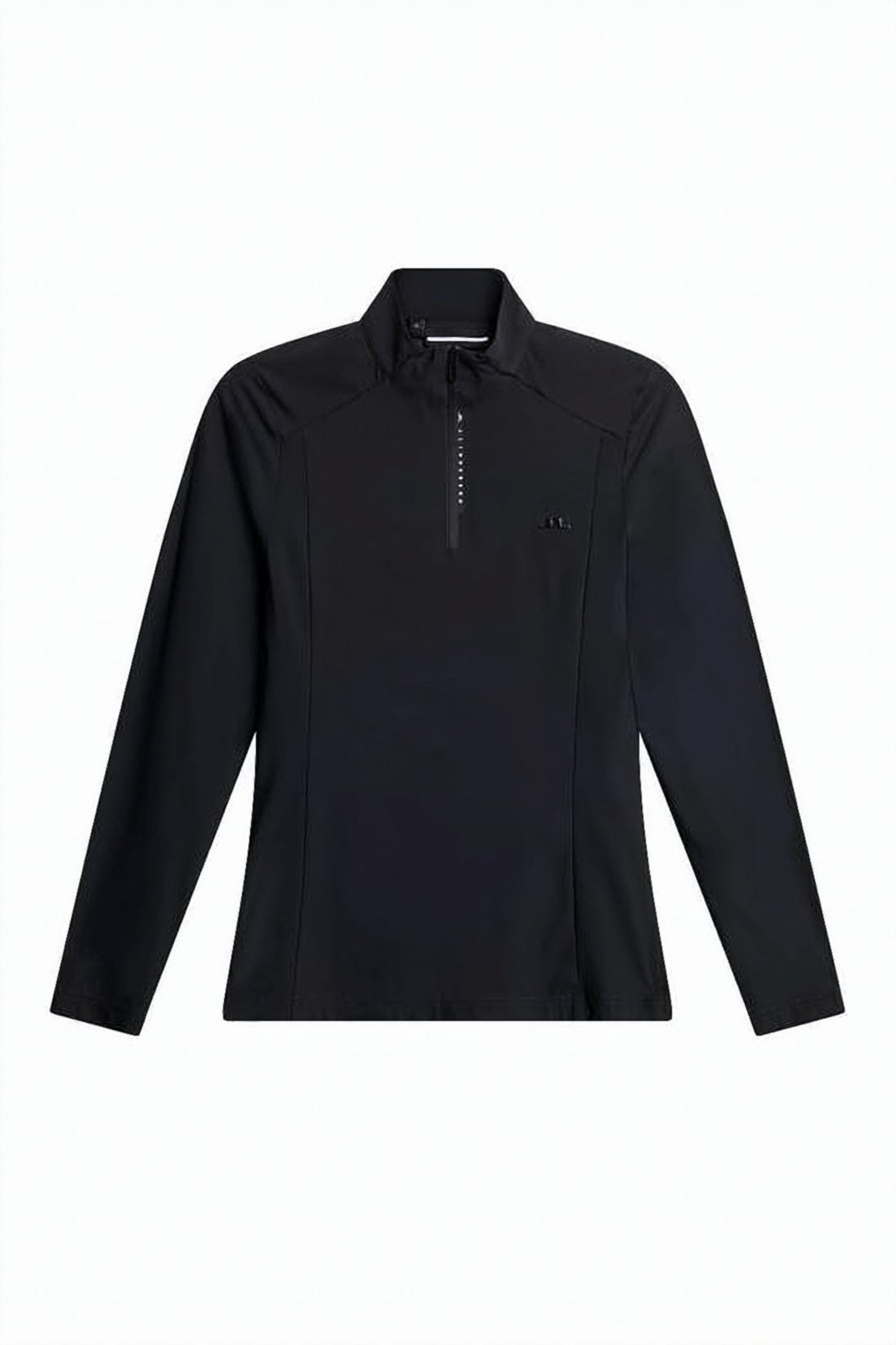 Fitted Black Jacket with High Collar