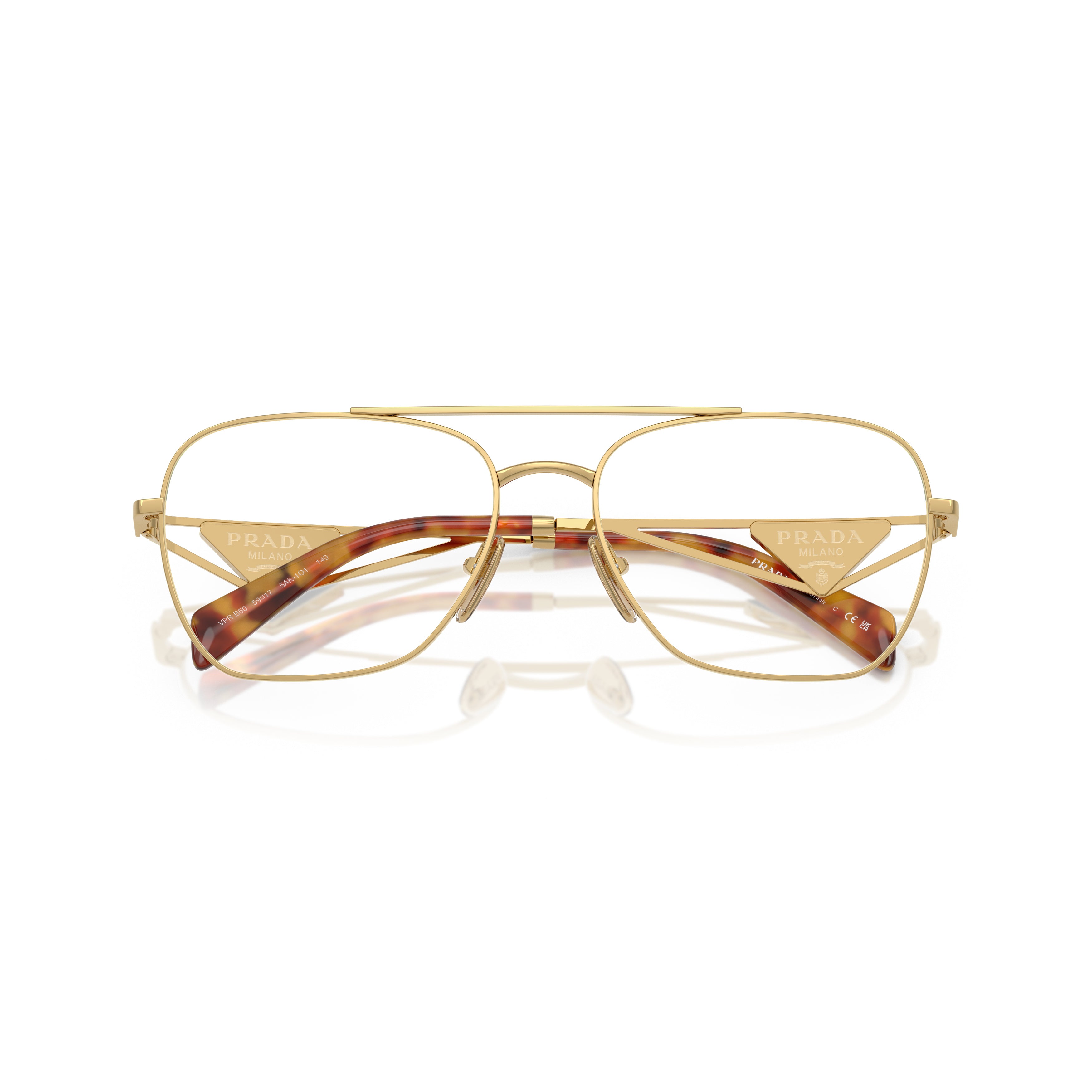 0pr B50v Rectangular Clear Lens Sunglasses