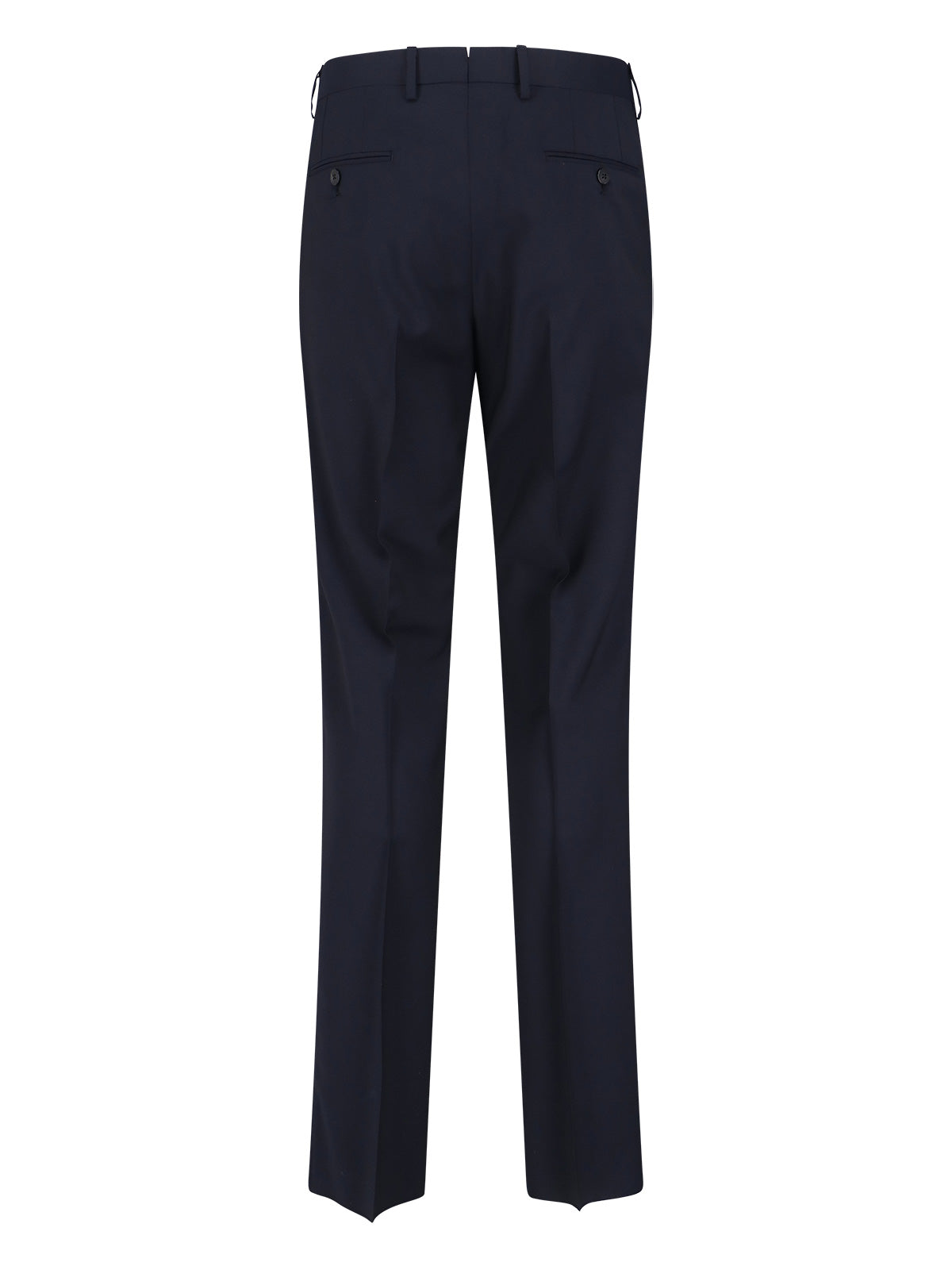 Single-Breasted Blue Wool Suit, Dark Shade