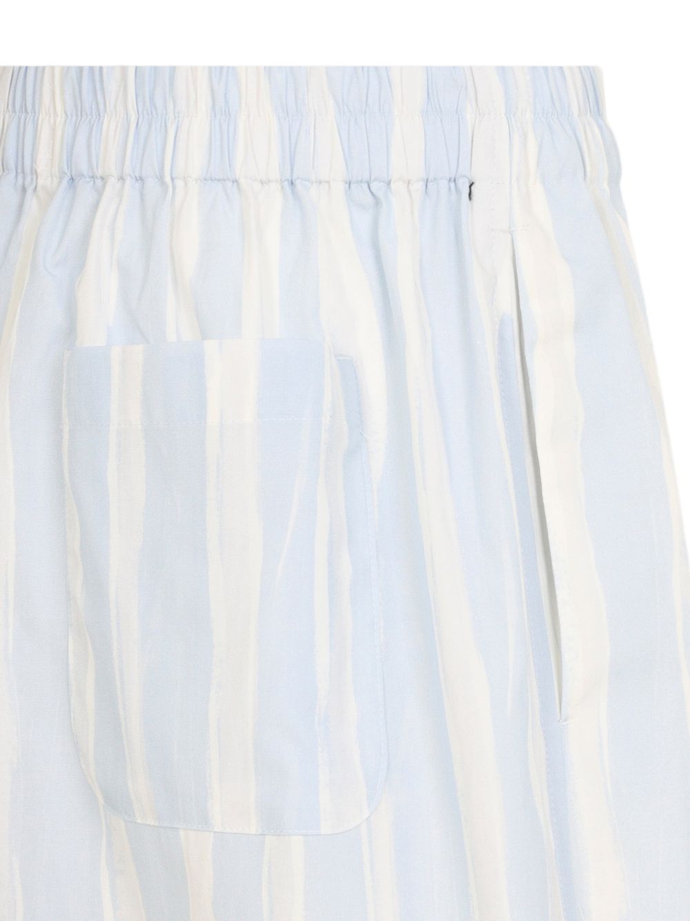 Light Blue Striped Shorts