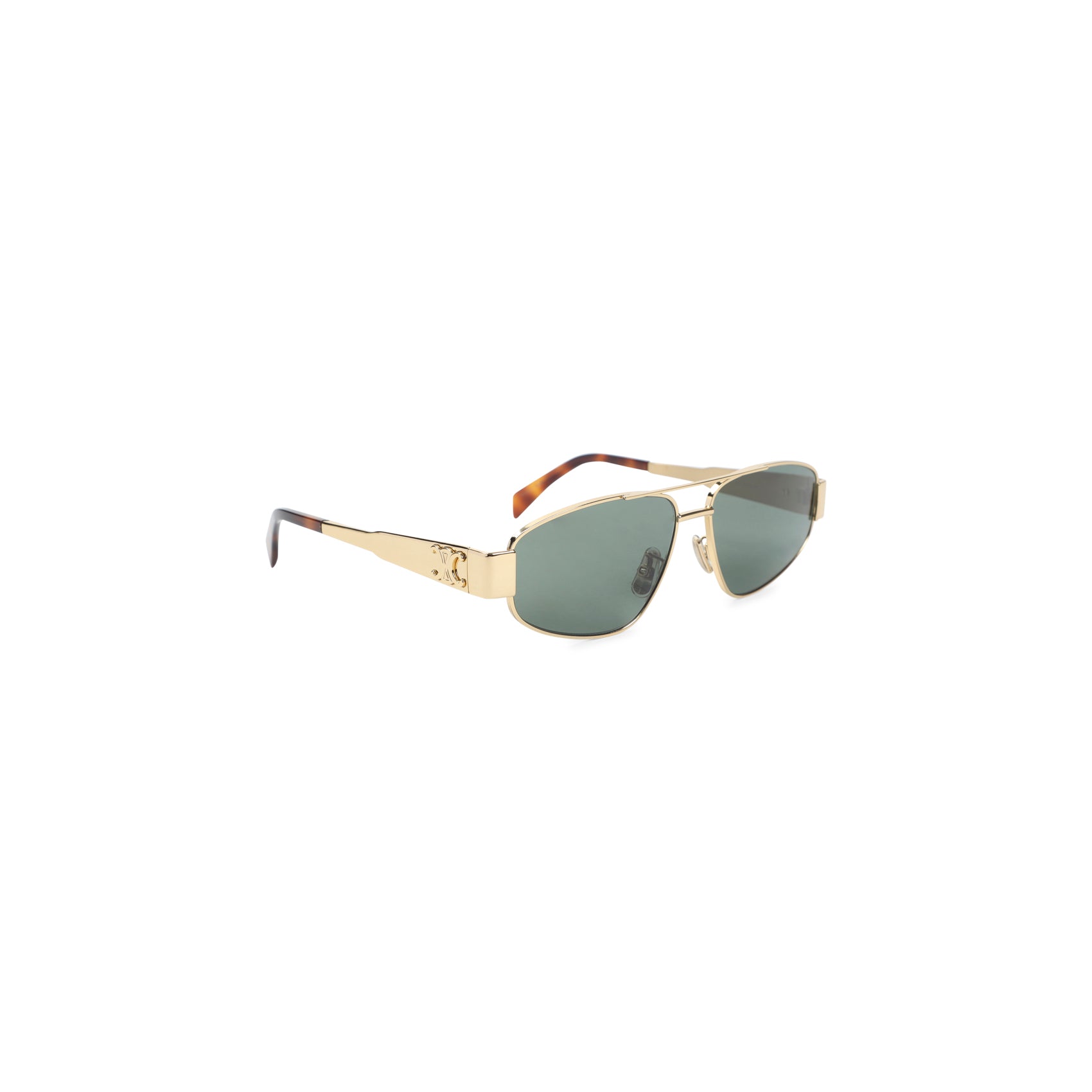 Metallic Gold Frame Sunglasses