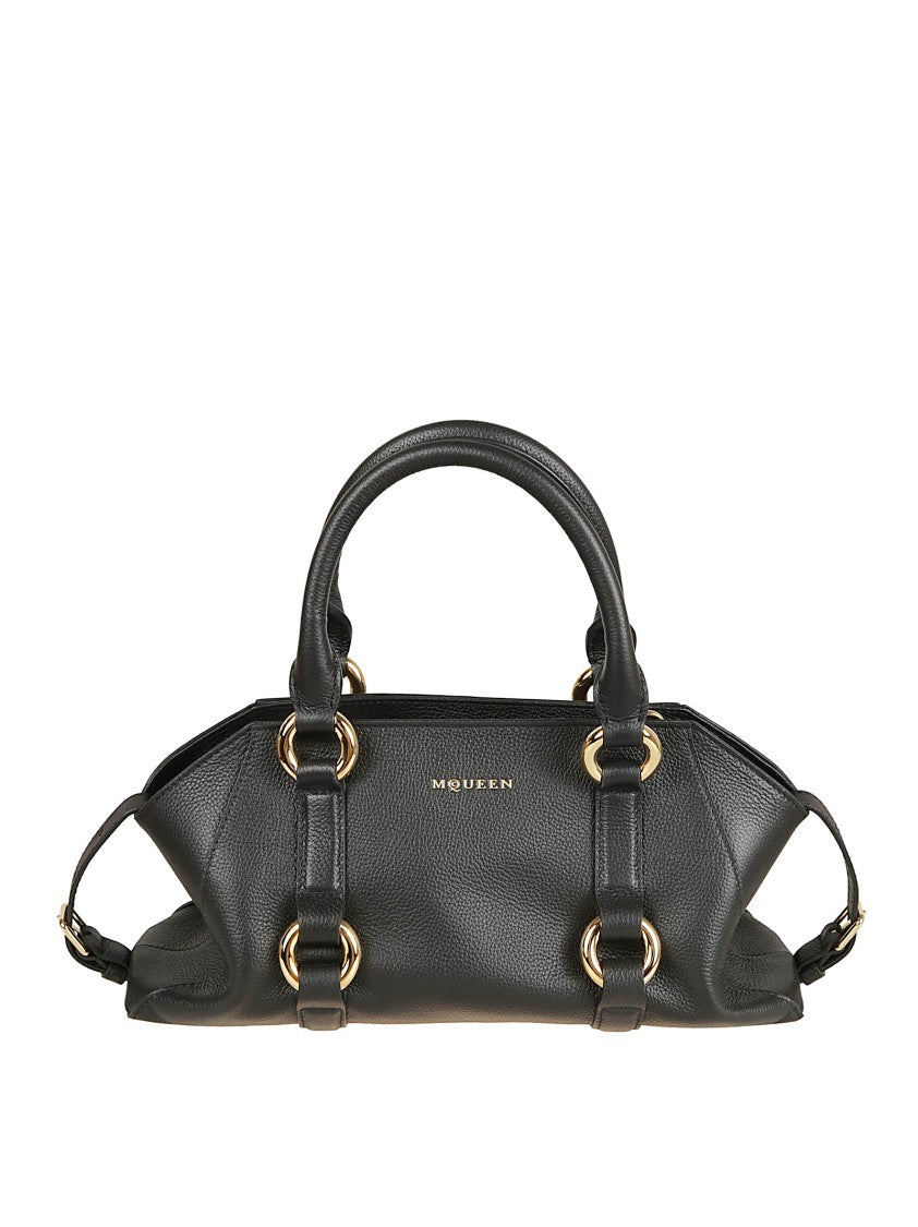Elongated Black Full-Grain Calfskin Farringdon Bag
