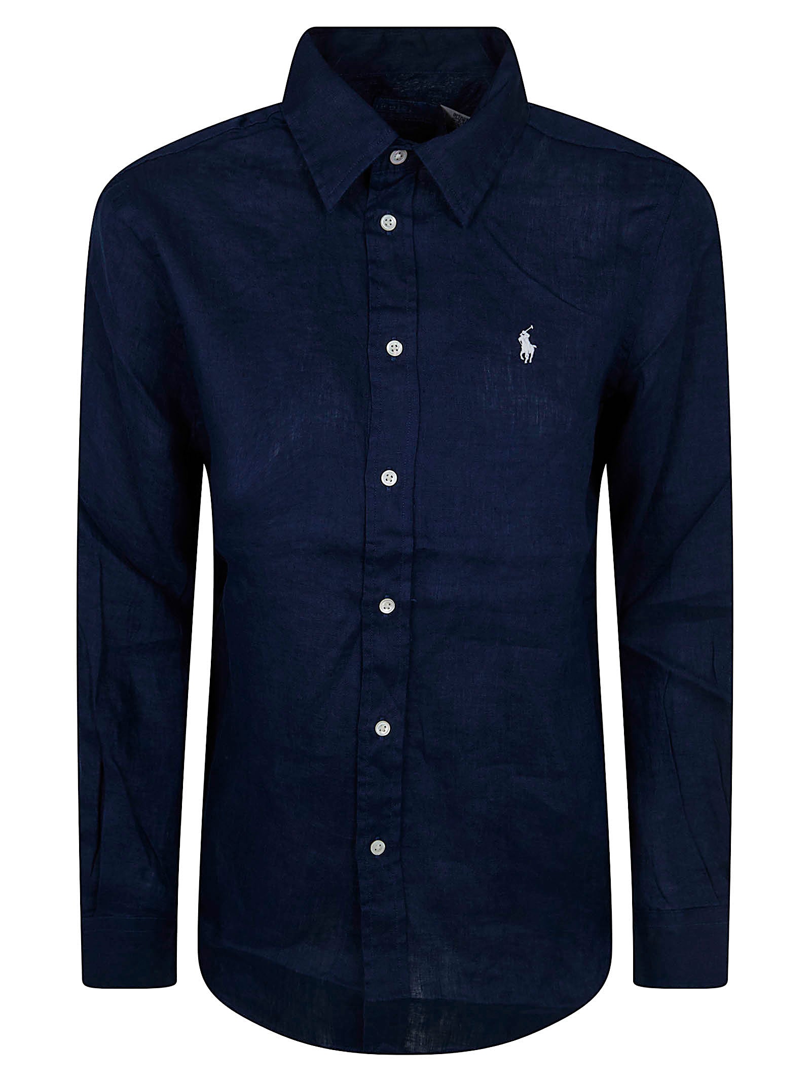 Long-Sleeved Button-Up Shirt