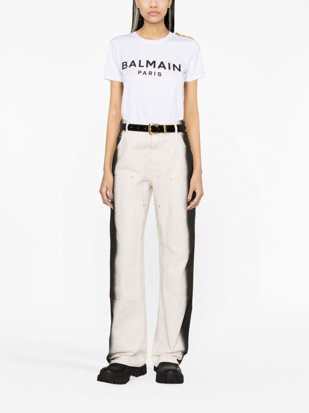 Short-Sleeve Crew Neck Top