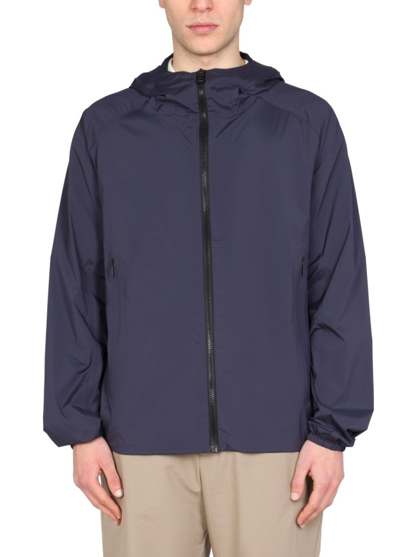 Tall Hooded Neck Nylon Jacket