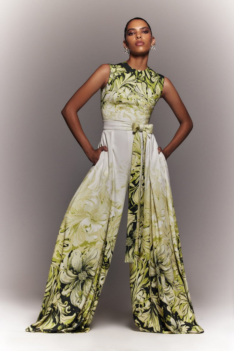 Crepe Printed Jumpsuit
