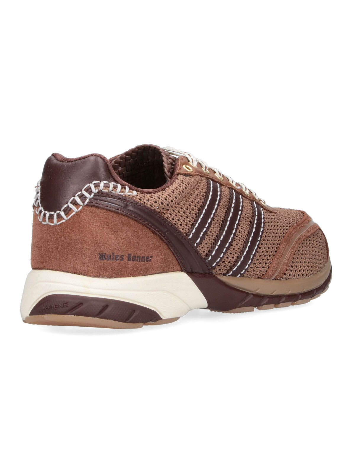 Brown Mesh Suede Accent Sporty Sneakers