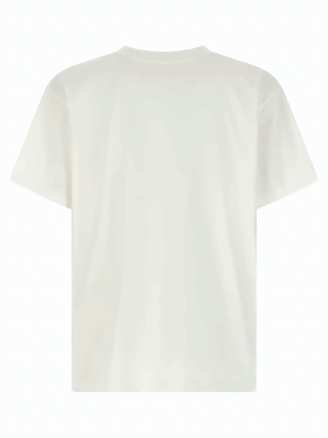 Photographic Print Short-Sleeved T-Shirt with Crew Neckline