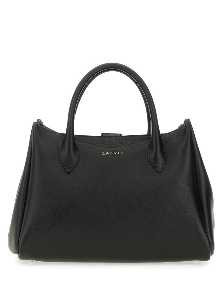 "L'octave" Structured Calf Leather Day Bag