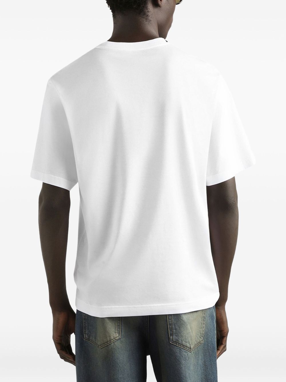 Relaxed Fit White Cotton T-Shirt
