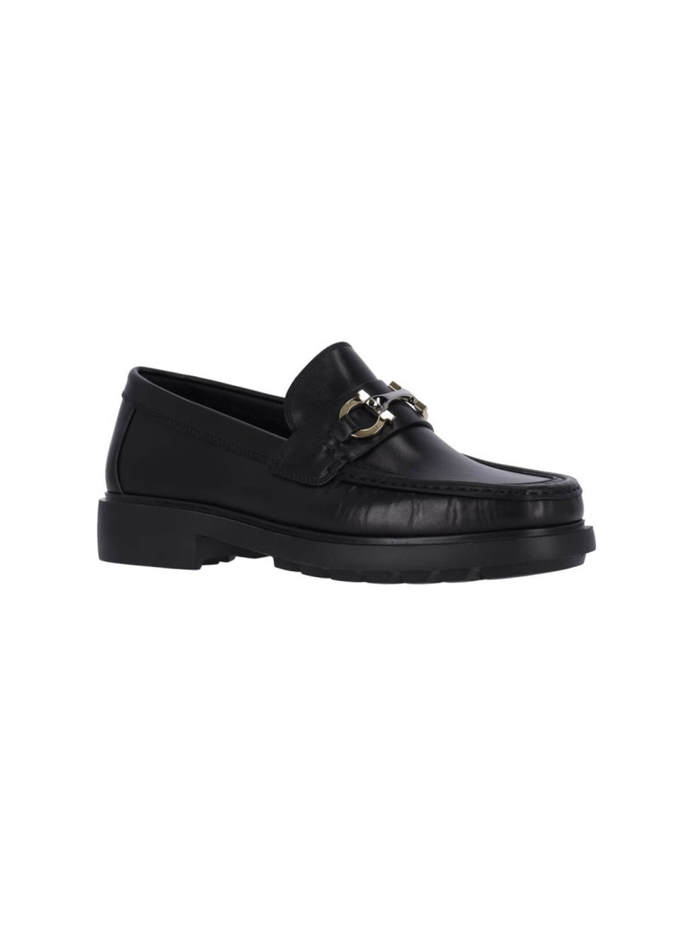 "Gancini" Loafers Black