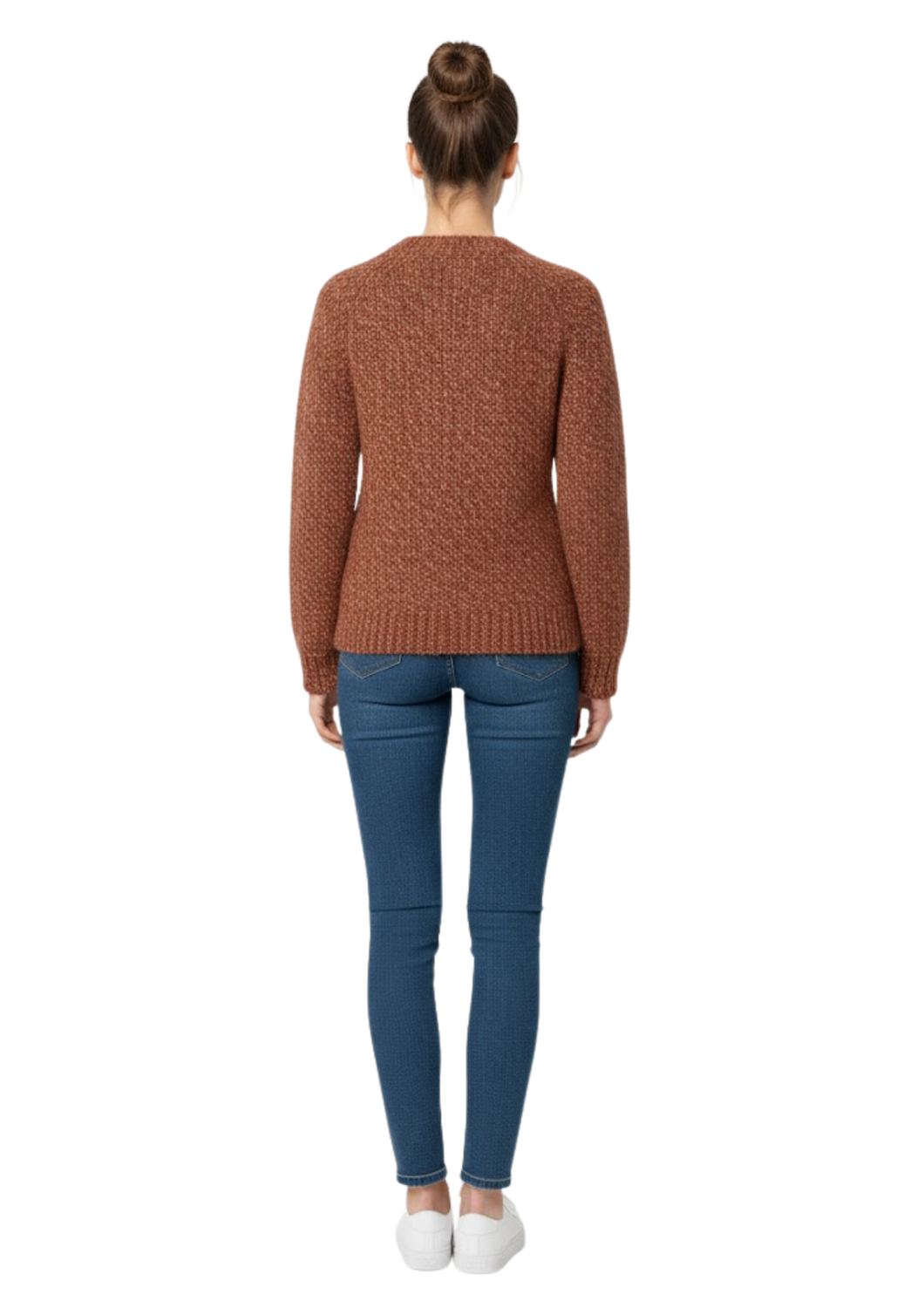 Chunky Knit Merino-Alpaca Crewneck Sweater