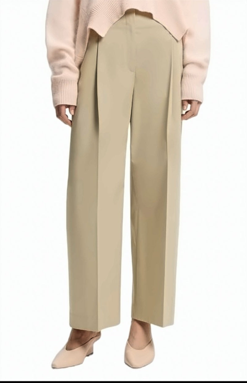 Tulotta High Waisted Pleated Trousers