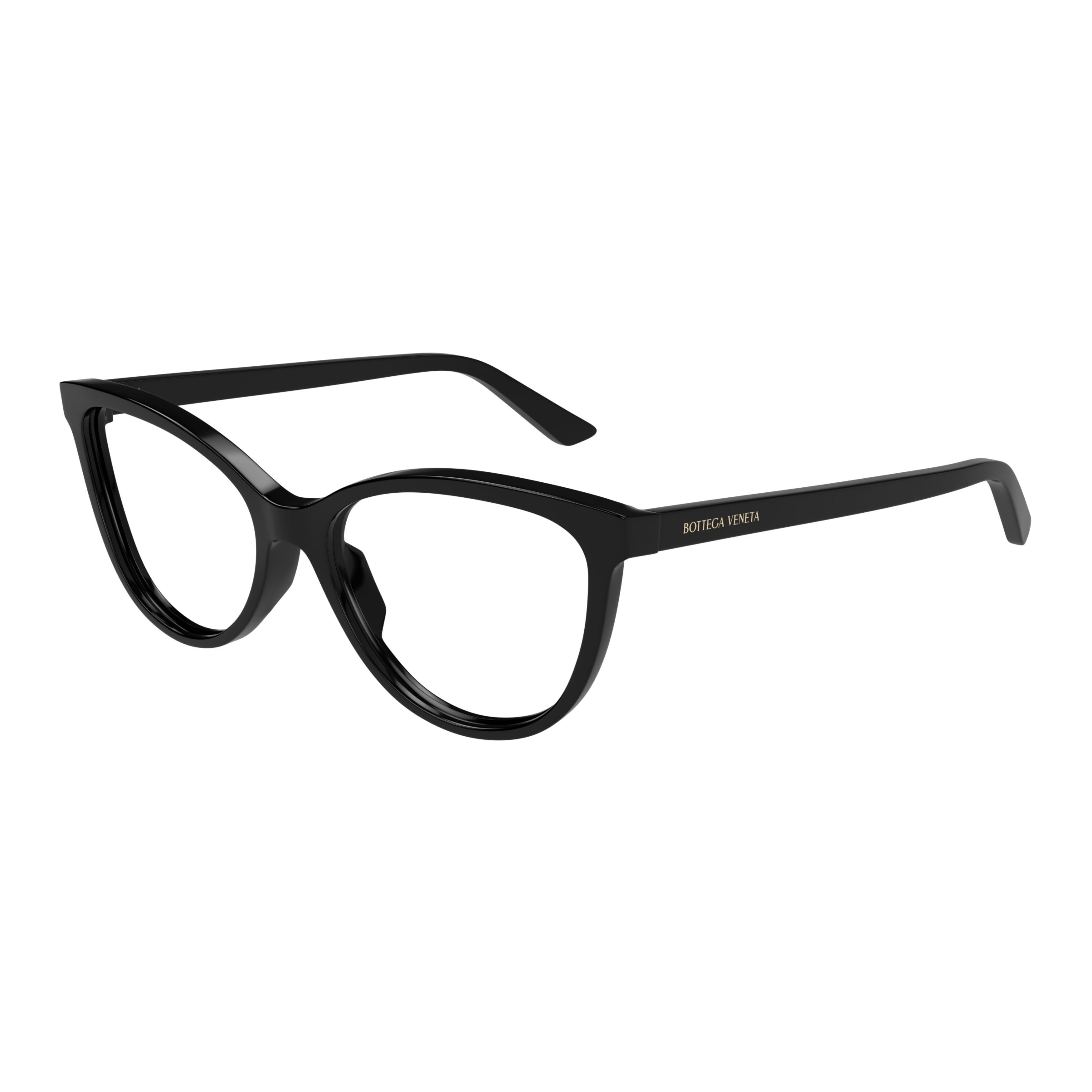 Bv1313o Glossy Black Cat-Eye Sunglasses