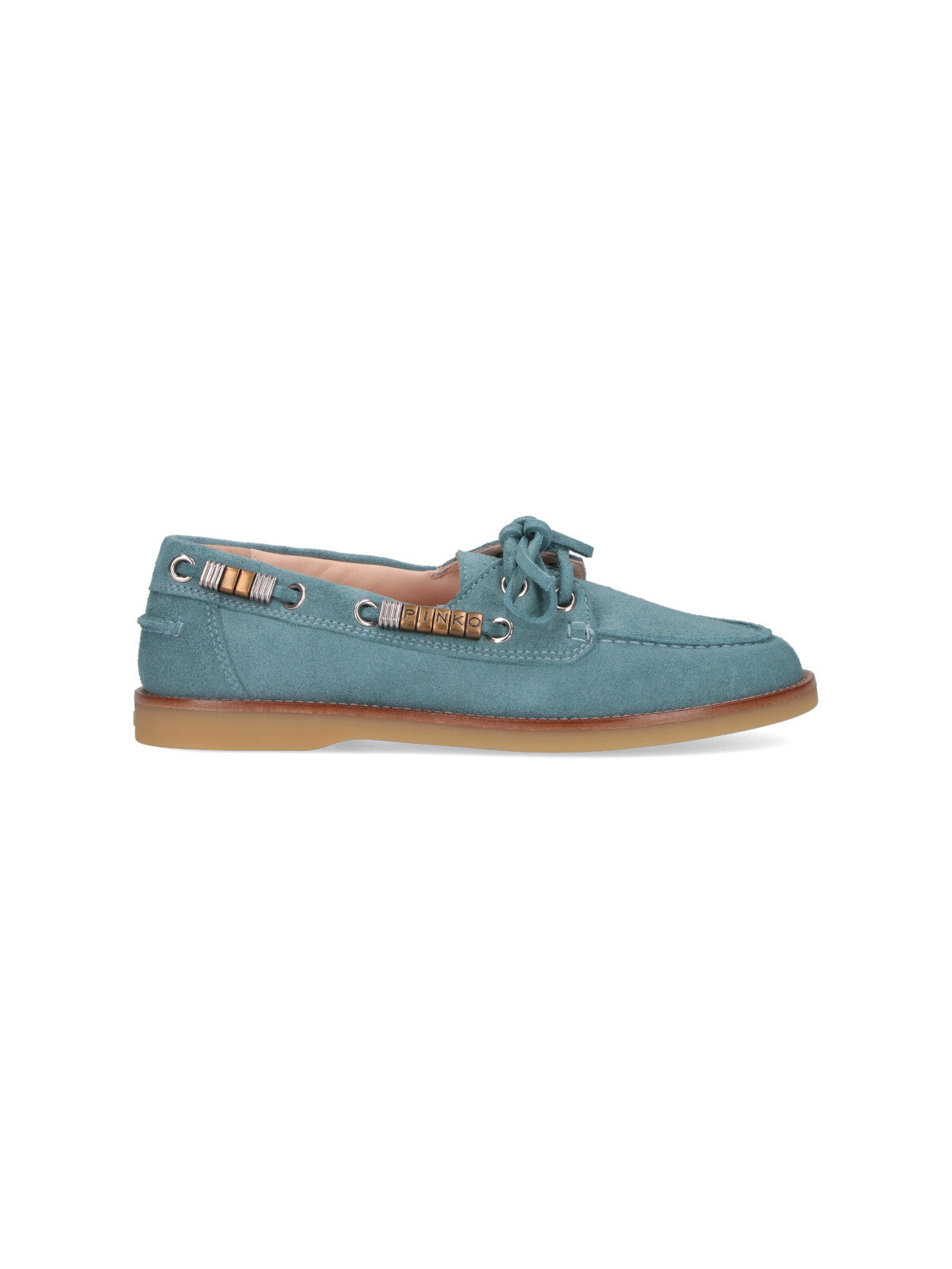 Blue Grace Suede Moccasin Shoes