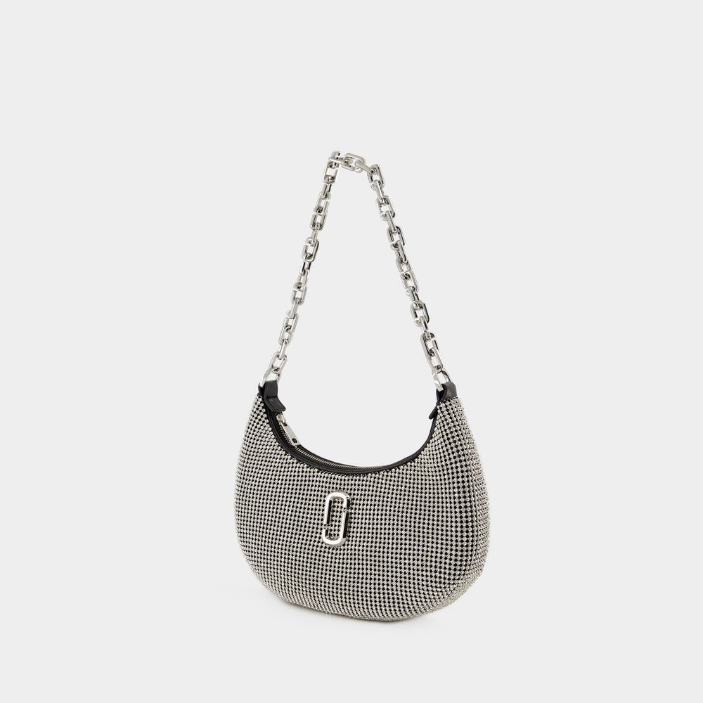 The Small Curve Shoulder Bag - Mesh - Silver