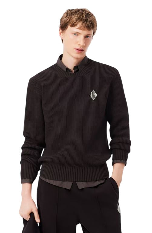 Retro Crest Knit Sweater