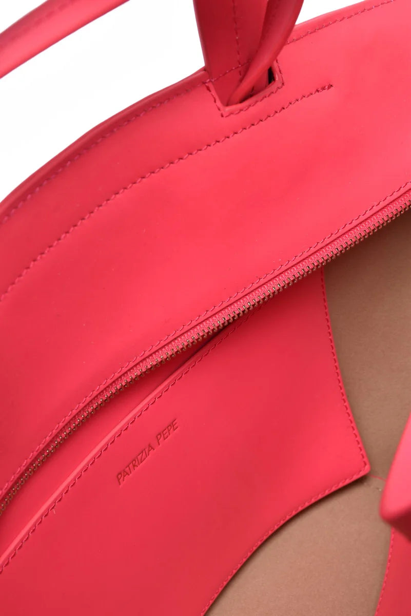 Shoulder Bag Leather - Fuchsia