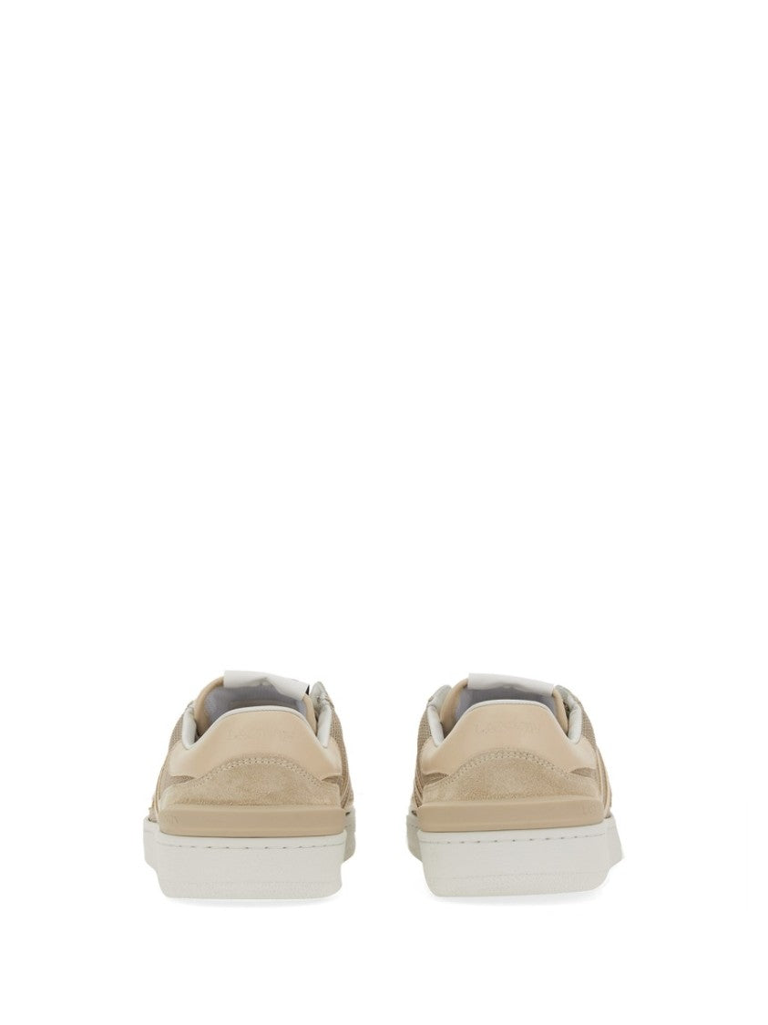 "Clay" Textured Low-Top Sneakers With Cushioned Sole