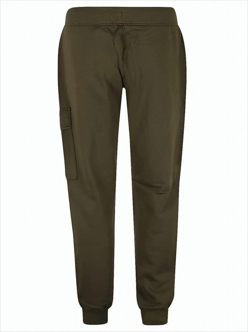 Relaxed Fit Brown Jogger Pants With Cargo Pocket Detail