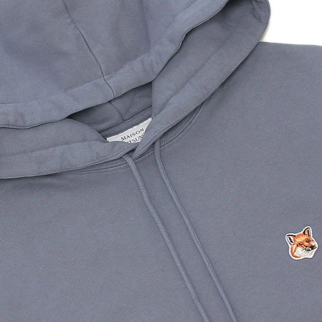 Classic Hooded Sweatshirt With Embroidered Fox Emblem