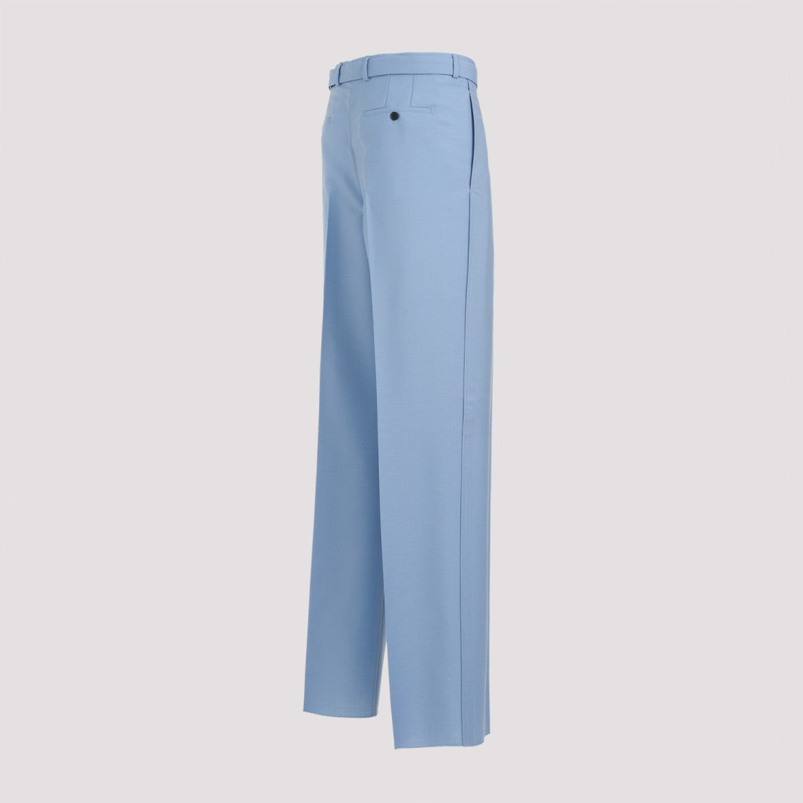 Blue Fog Virgin Wool Leg Trousers