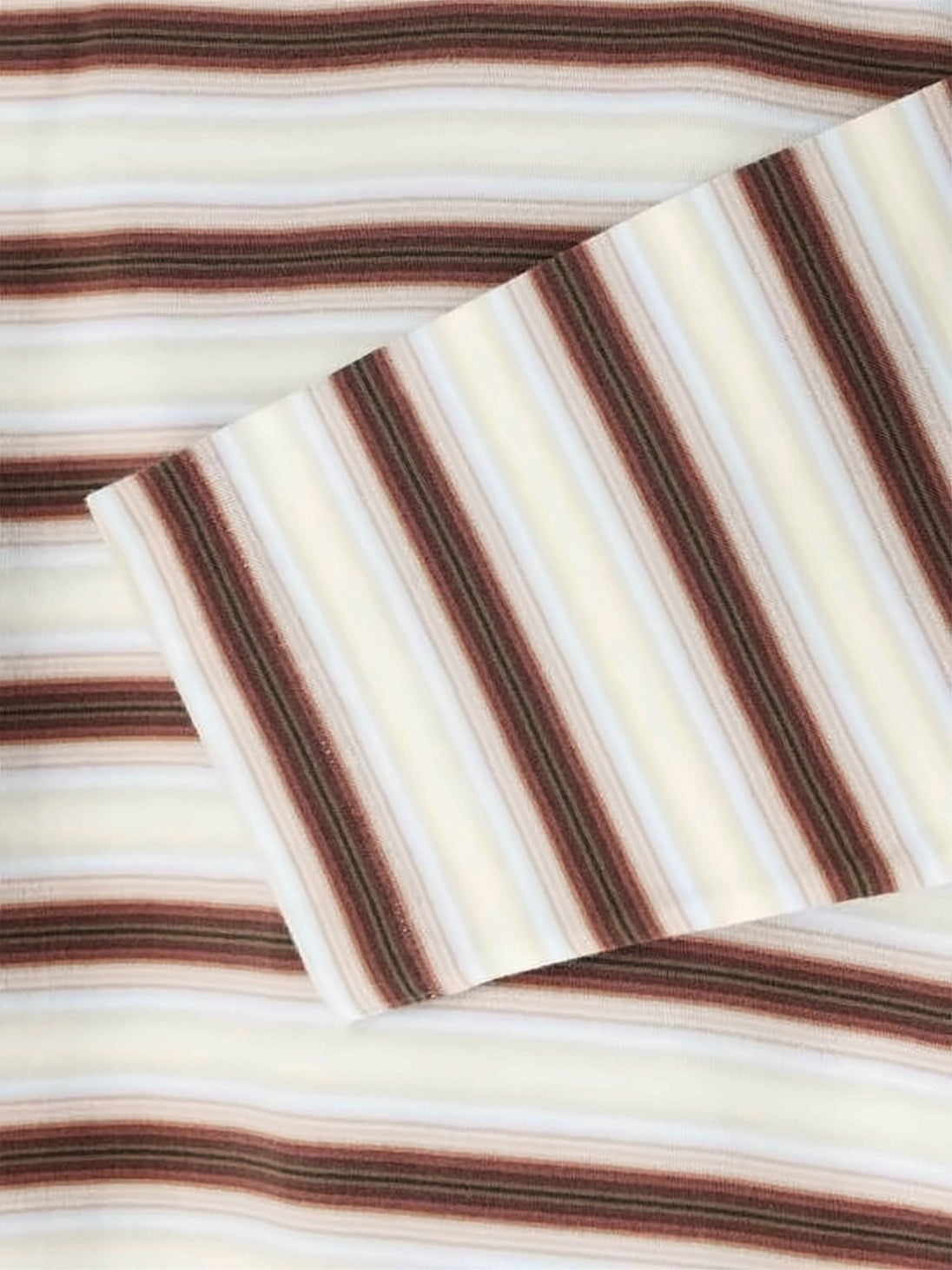 Horizontal Stripe Long-Sleeve Cotton Tee