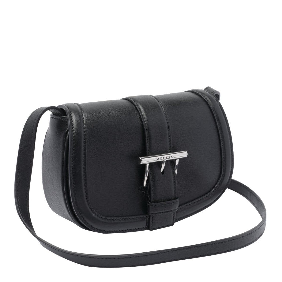 Structured Calfskin Shoulder Bag