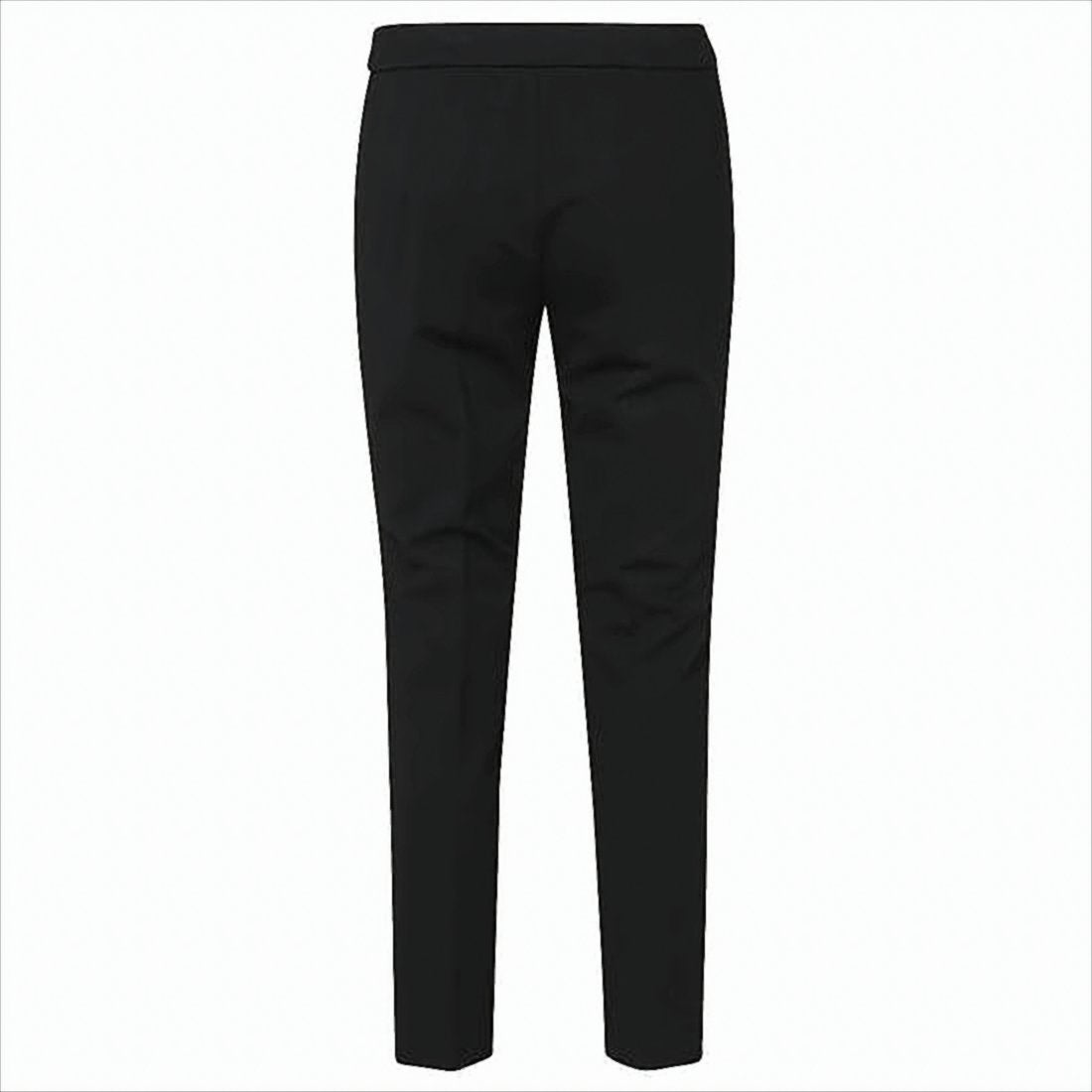 Slim Tapered Tailored Suit Pants With Smooth Waistband