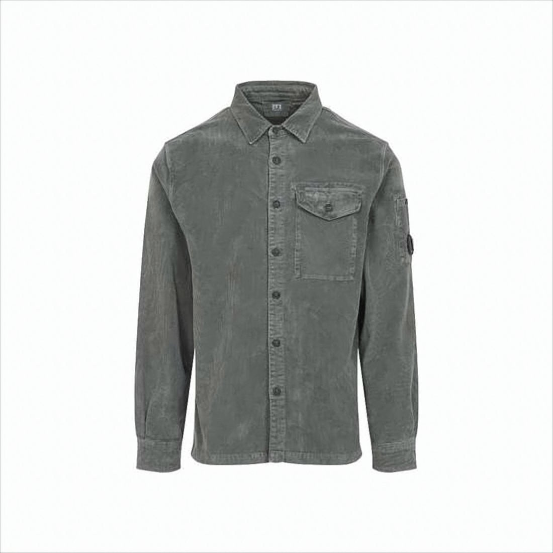Soft Corduroy Fabric Shirt Jacket With Classic Collar