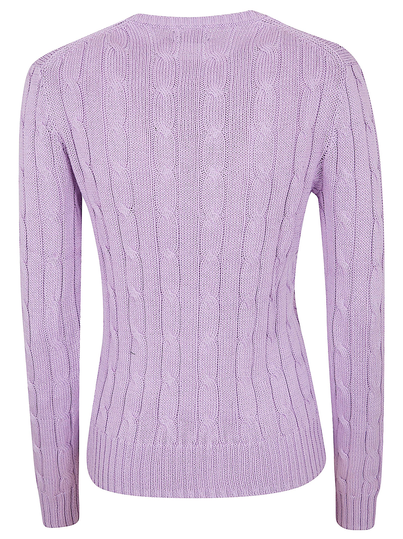 Cable Knit Sweater with Classic Crew Neckline