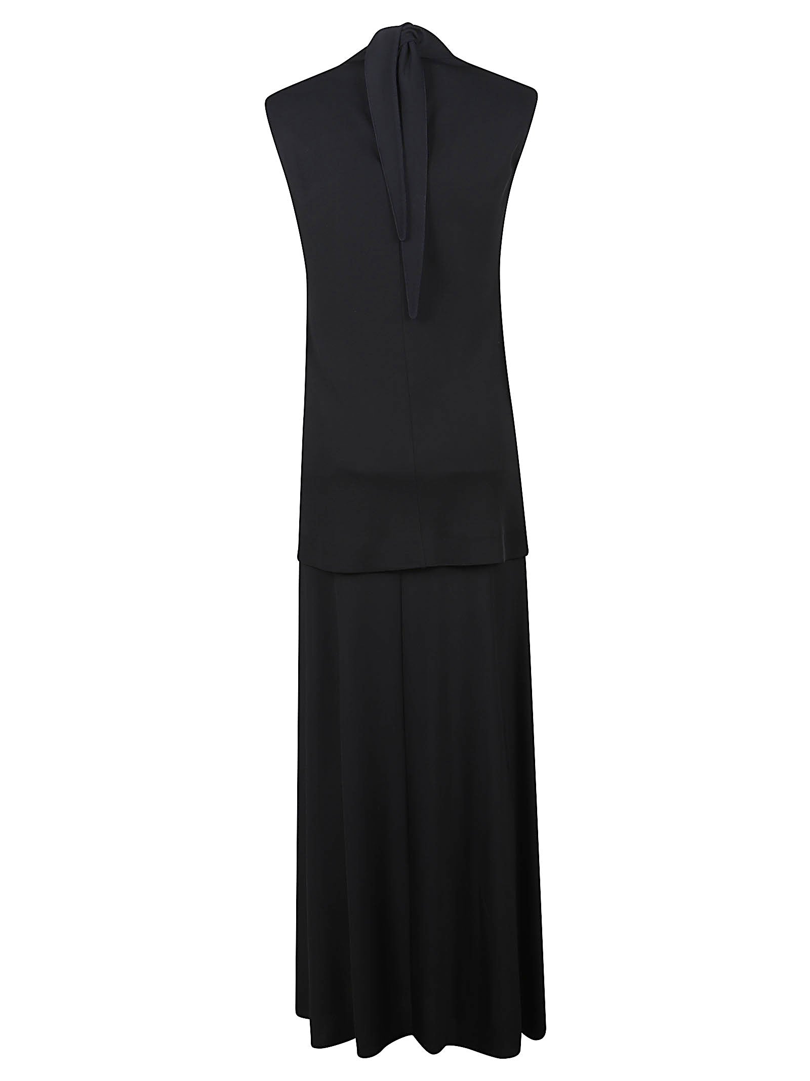 Midi Dress with High Neckline