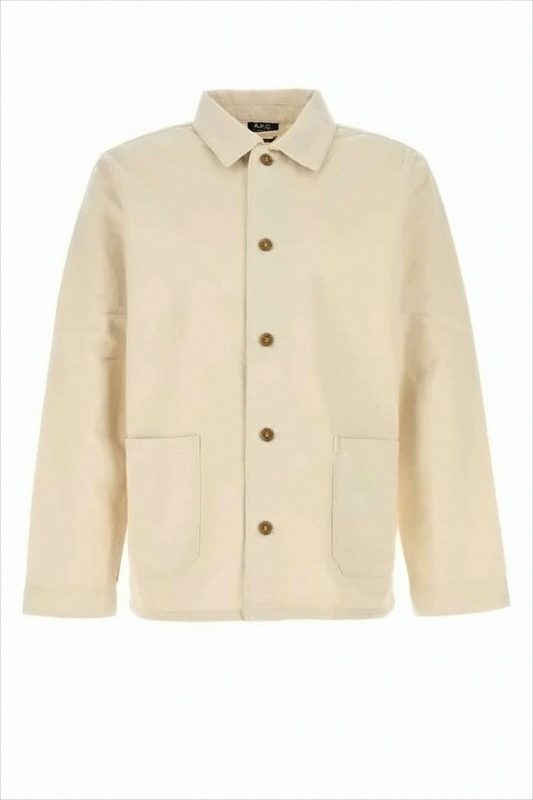 Boxy Silhouette Jacket with Classic Collar