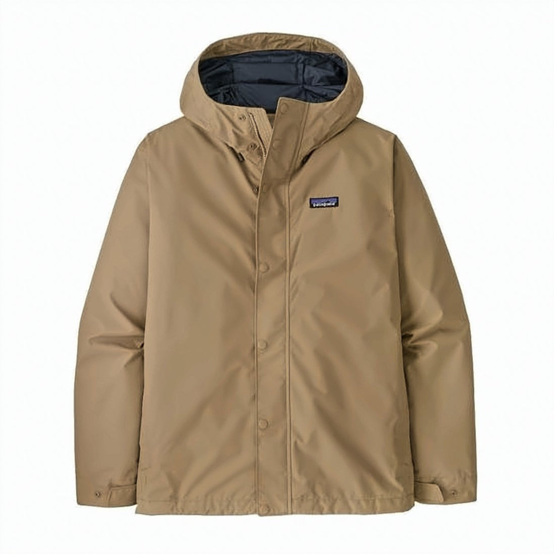Hooded Jacket with Front Snap-Button Closure