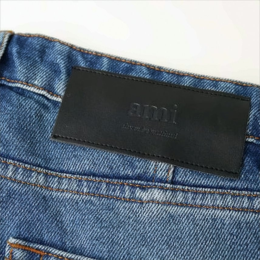 Classic Straight-Leg Denim Pants with Vintage Fade