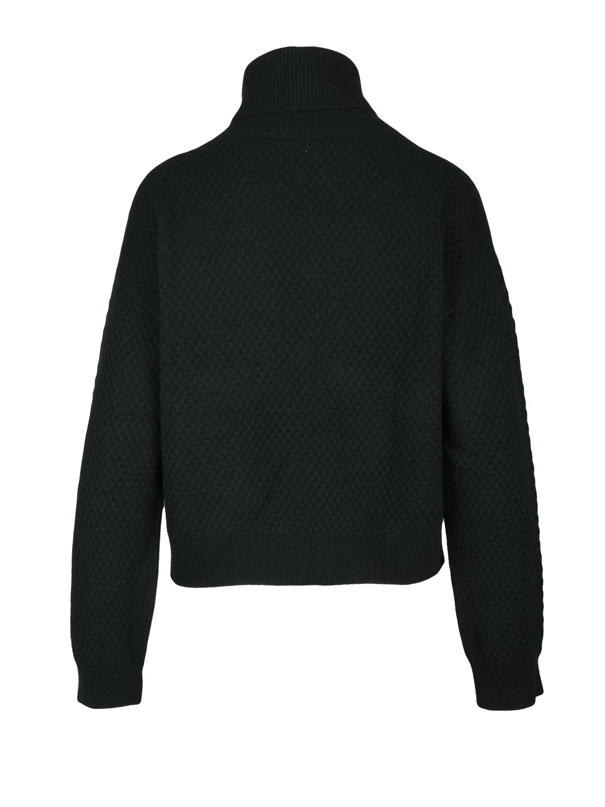 Black Cashmere Turtleneck Sweater