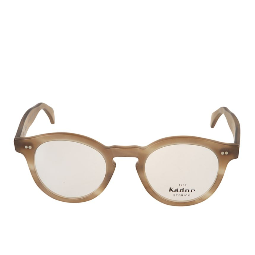 Tony Rounded Frame Eyeglasses with Keyhole Bridge