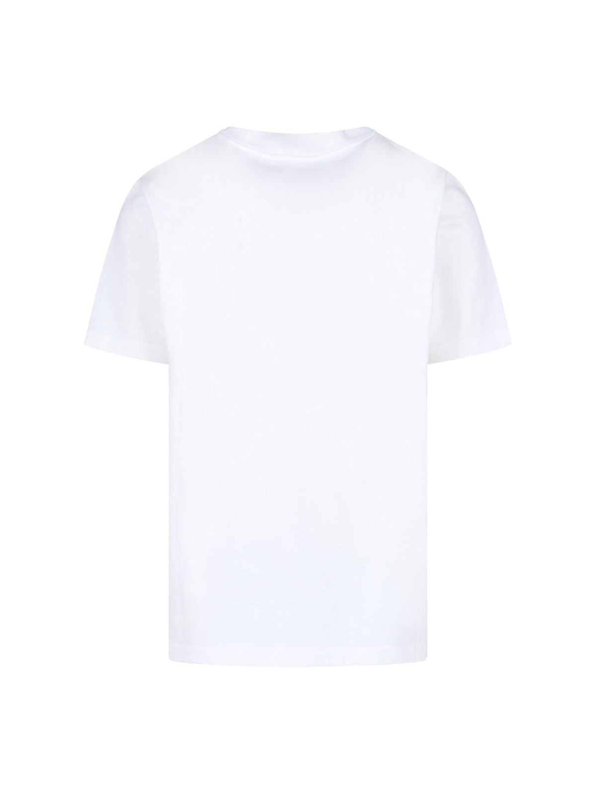 Graphic Print Organic Cotton T-Shirt With Ribbed Neckline