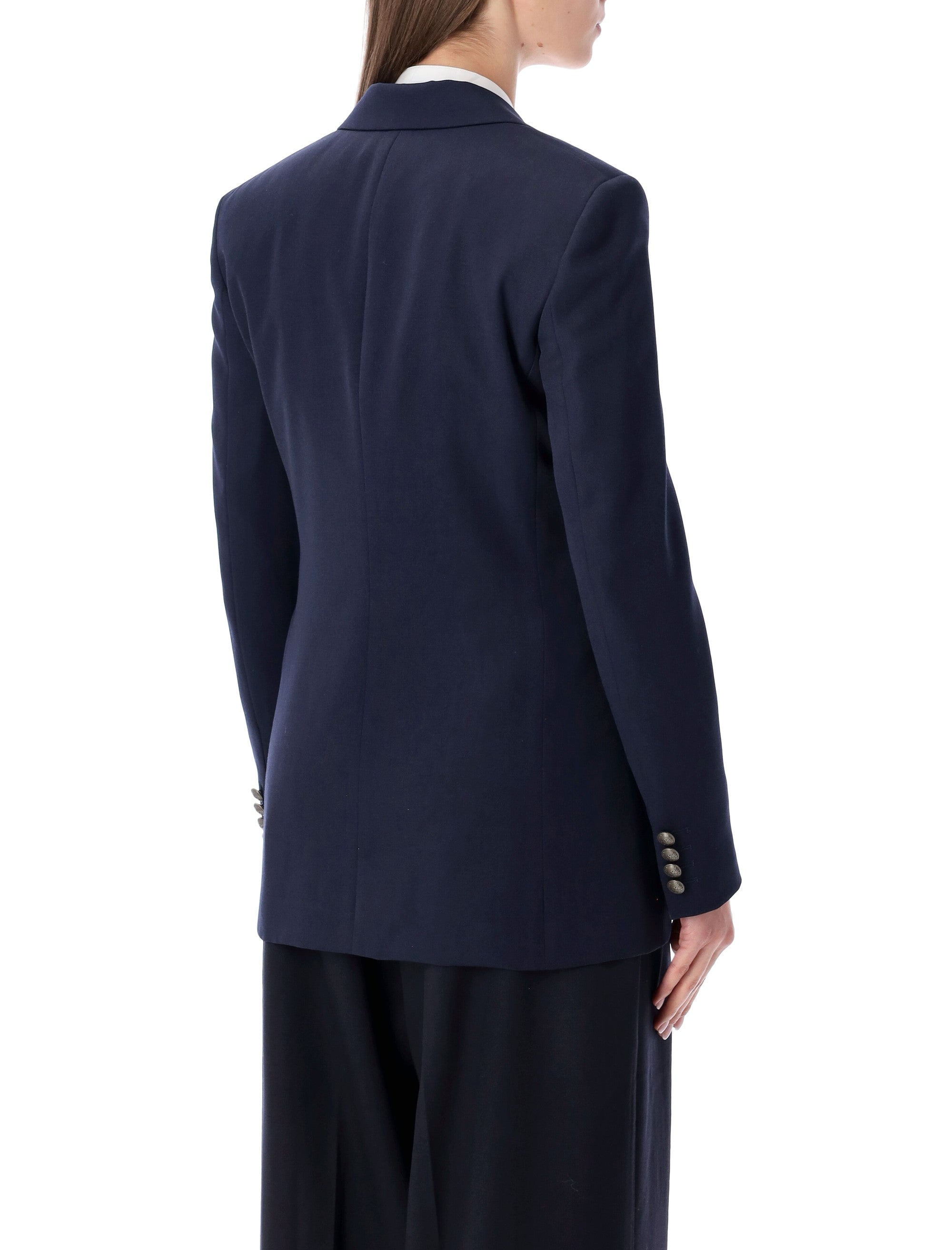 Navy Double-Breasted Blazer