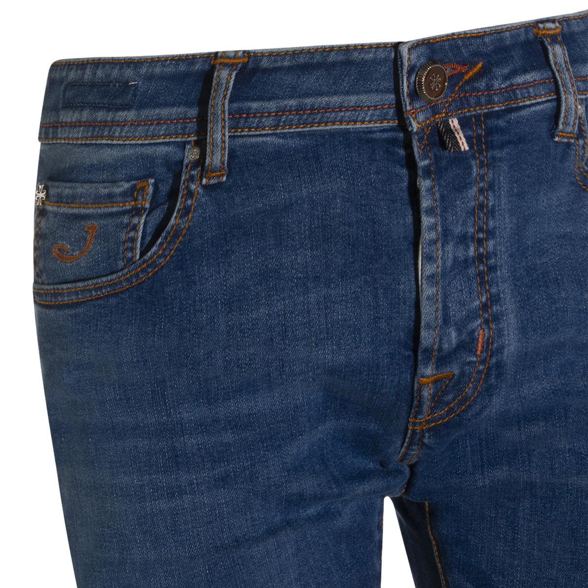 Slim Fit Jeans With Medium Blue Wash