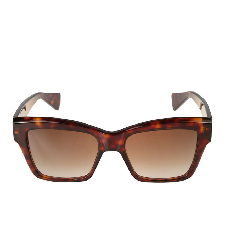 Charm Oversized Tortoiseshell Sunglasses with Gradient Lenses