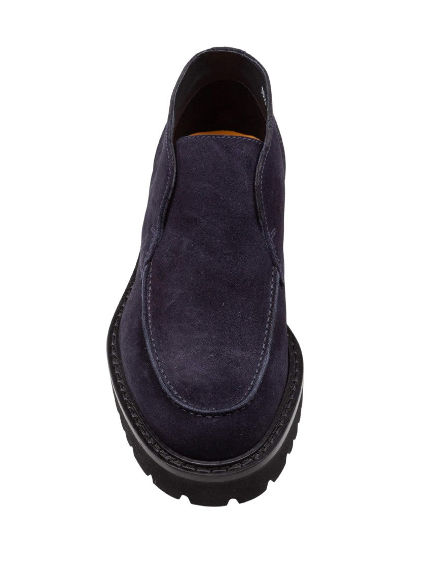 Adler Chukka Ankle Boot In Blue Suede
