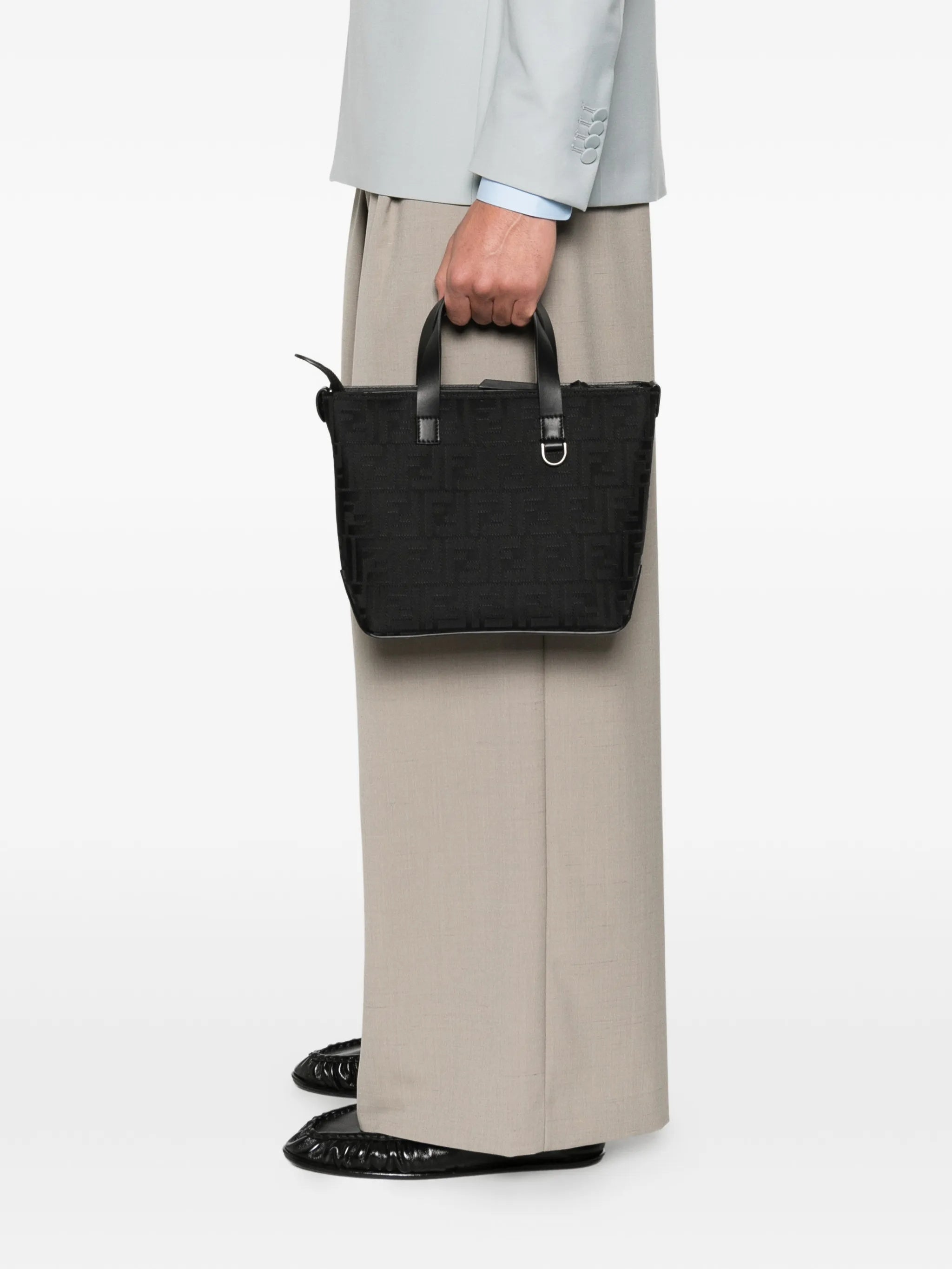 Grace Sm Nylon FF Embossed Tote