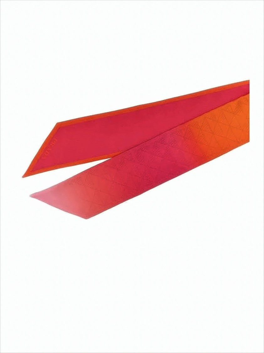 Gradient Silk Scarf With Diamond Pattern